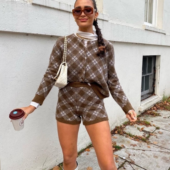 Zara Special edition wool blend jacket + short
